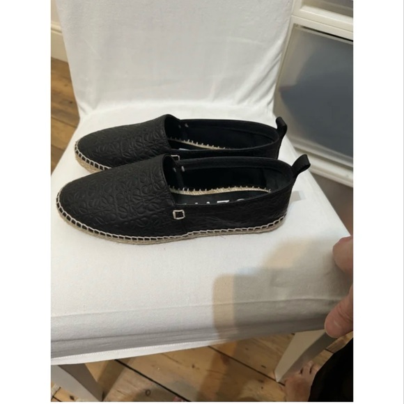 Loewe Black Leather Anagram Espadrilles - EU 40 (New) - Picture 4 of 5
